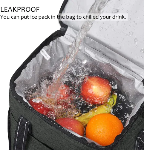 Miniatura 2 de Tirrinia - Bolsa térmica para regalo de vino para 6 botellas, aislada y acolchada con asa y correa de hombro ajustable para viajes o picnic, regalo