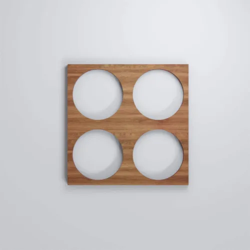 Miniatura 5 de Ekena Millwork WALW08X08X0375WEMWA Wembley Paneles de pared decorativos de 3/8 pulgadas en T, 7 3/8 pulgadas de ancho x 7 3/8 pulgadas de alto, nogal