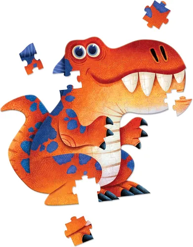 Miniatura 2 de Crocodile Creek Rompecabezas de suelo de 48 piezas Above + Below - Divertidos rompecabezas de suelo para niños de 4 a 8 años, dinosaurio gigante