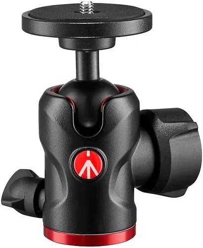 Miniatura 8 de Manfrotto Cabezal de bola central 490, para trípodes de cámara, cabezal de bola fluida para trípodes ergonómicos y funcionales, estabilizador