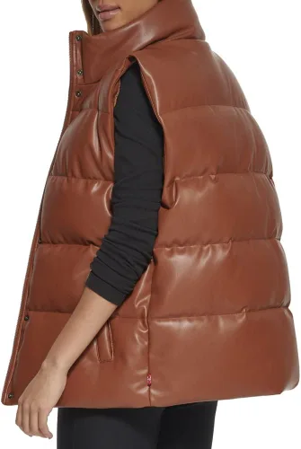 Miniatura 4 de Levi's Chaleco acolchado de cuero vegano para mujer