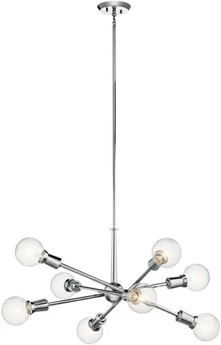 Miniatura 8 de Kichler Armstrong 26" 8 luces Candelabro Latón Natural