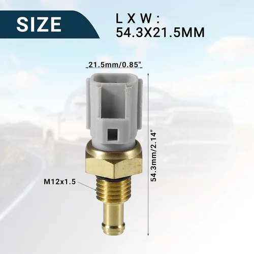 Miniatura 3 de F FIERCE CYCLE Sensor de temperatura del refrigerante para Mazda 3 Durable No.L35G-18-840 Sensor de temperatura del agua tono dorado