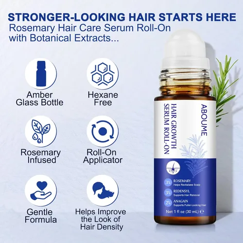 Miniatura 5 de Suero para el crecimiento del cabello, aceite de romero para el crecimiento del cabello, ayuda al crecimiento del cabello para hombres y mujeres
