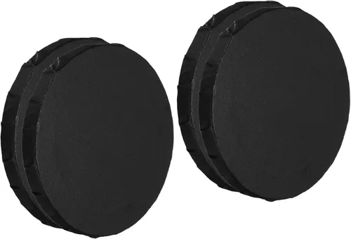 PATIKIL Lienzos de pintura para pintura, paquete de 4 paneles redondos de madera de 6 pulgadas, bastidor de madera en blanco, paneles de lienzo para