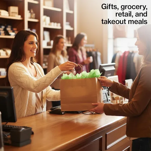 Miniatura 4 de Bolsas de compras grandes de papel kraft marrón natural (16 pulgadas de largo x 6 pulgadas de profundidad x 12 ½ pulgadas de alto), caja de 250