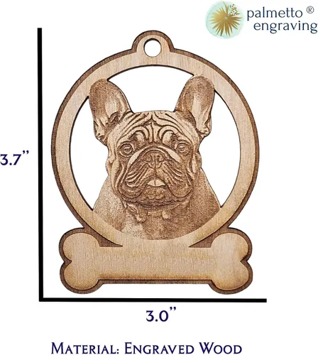 Miniatura 2 de French Bulldog Ornament, Dog Lover Keepsake, Holiday Decor for Pet Owners