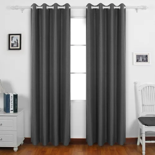 Miniatura 9 de Deconovo Cortinas opacas con ojales en la parte superior para mezclar y combinar con panel de aislamiento térmico, 2 piezas lavanda y 2 cortinas