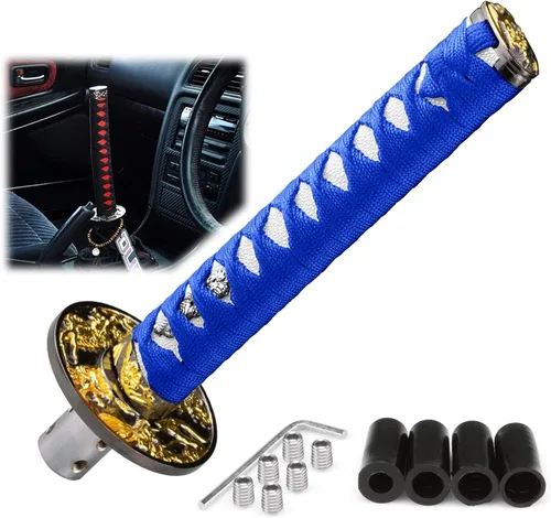 Miniatura 37 de EZAUTOWRAP Espada Samurai 5.9 pulgadas., 10cm, Negro Blanco