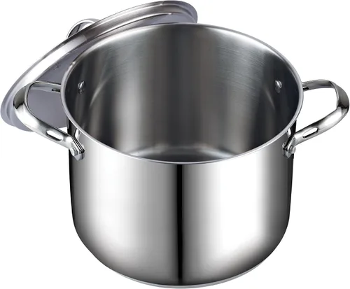 Miniatura 7 de Cooks Standard Olla de acero inoxidable de 6 cuartos con tapa y olla clásica de acero inoxidable de 8 cuartos de galón con tapa, 8 cuartos de galón