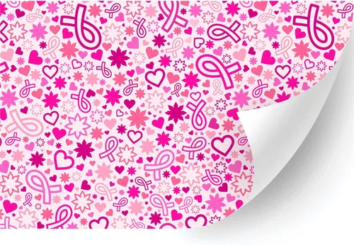 Miniatura 16 de HTV4U Vinilo de transferencia de calor con patrón de concienciación sobre el cáncer de mama (cinta rosa bebé, 18.5 pulgadas x 3 yardas) - Papel