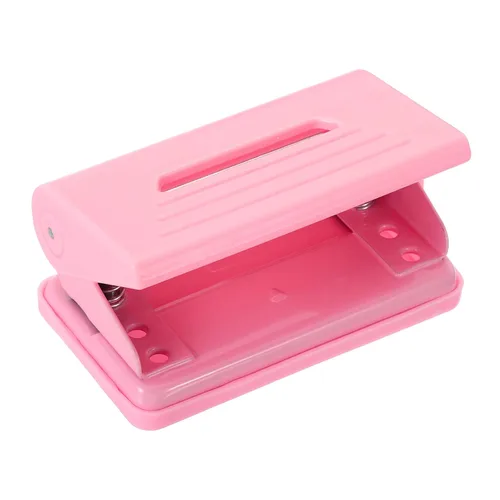 Miniatura 3 de PATIKIL Perforadora de papel de 2 agujeros de 1/4 de pulgada, perforadora de agujero de metal, capacidad de perforación de 8 hojas, perforadora