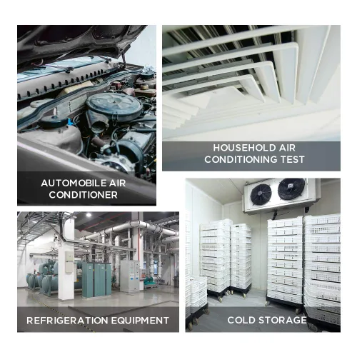 Miniatura 9 de Calibradores HVAC Juego de medidor de colector digital presión y temperatura dual prueba 89 calibradores de refrigerante R22 R134A R410A kit