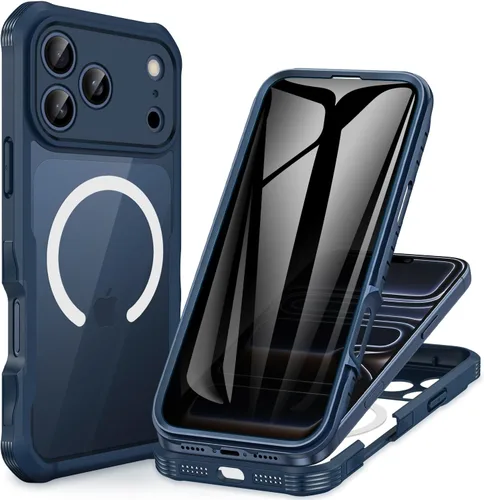 Miniatura 94 de CENHUFO Funda de privacidad para iPhone 11 Pro, funda de cuerpo completo con protector de pantalla de privacidad de vidrio templado 9H integrado