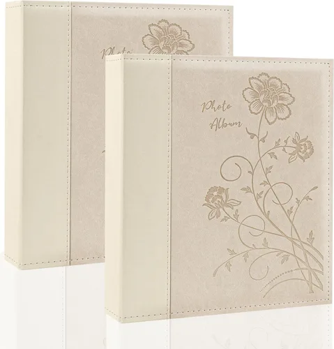 Miniatura 19 de Álbum de fotos de 8x10 con páginas transparentes y bolsillos, cubierta de piel, deslizable, para 50 fotos verticales de 8x10, libro de fotos