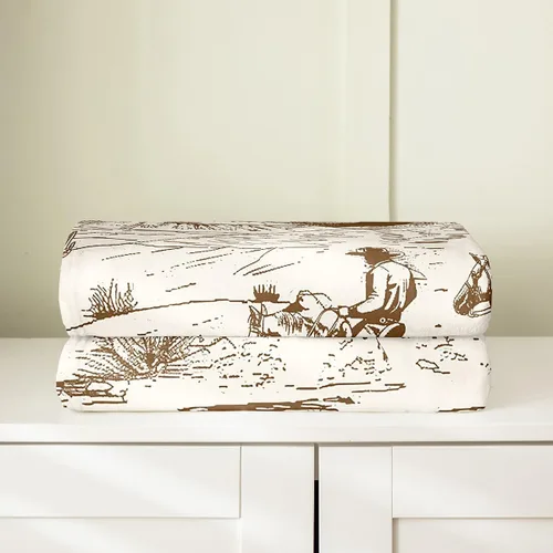 Miniatura 4 de Erosebridal Manta de vaquero occidental de 40 x 50 pulgadas, diseño del desierto americano del salvaje oeste americano, ilustración dibujada a mano
