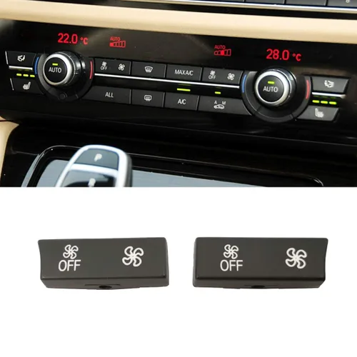 Jaronx Compatible con el botón de CA de velocidad del ventilador de control de clima BMW, repuesto para 5 pies F07/F10,6 pies F06/F12/F13,7 pies