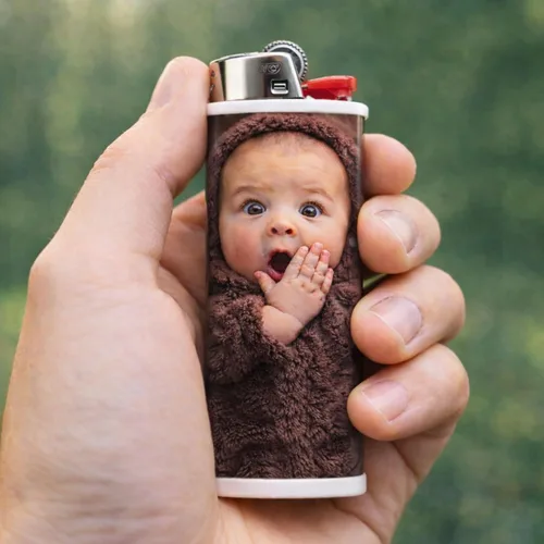 Miniatura 5 de Funda de fotos personalizada para encendedores desechables de tamaño estándar Funda personalizada, funda protectora reutilizable