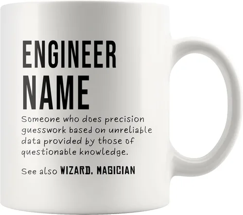 Miniatura 10 de Panvola Engineer Definition Someone Who Does Precision Funny Engineer Gifts for Engineering Students Teachers Computer Civil Mechanical Electrical