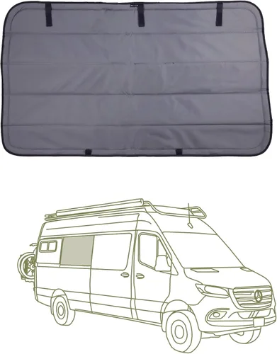 Miniatura 28 de VanEssential Cubierta Magnética Aislante para Ventana de Oscurecimiento Total Diseñada para Puerta Corredera Mercedes-Benz NCV3 y VS30 con Marco