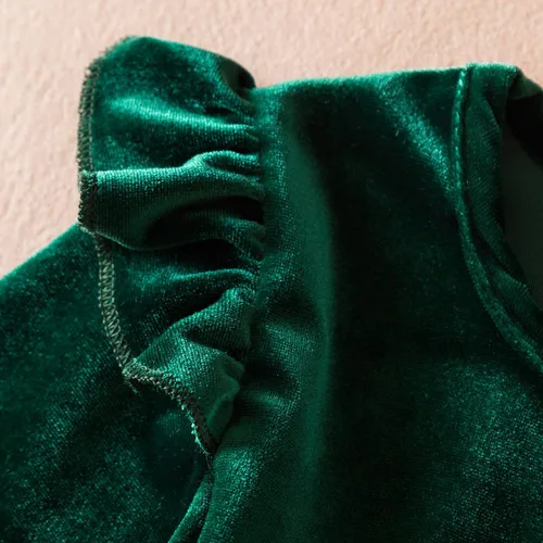 Miniatura 4 de NNJXD Vestido de fiesta de tul de manga larga para niña de princesa