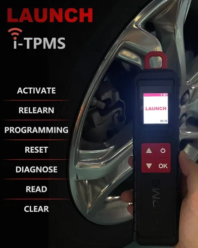 Miniatura 2 de LAUNCH X-431 i-TPMS Sistema de monitor de presión de neumáticos Herramienta de servicio con escáner X-431 y aplicación i-TPMS compatible