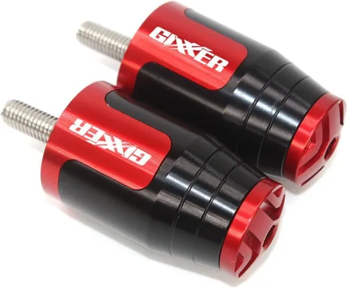 Miniatura 3 de Manillar de motocicleta, peso final, agarres para manillar, tapa antivibración, enchufe plateado para Suzuki Gixxer 150sf 250sf 155 accesorios Verde