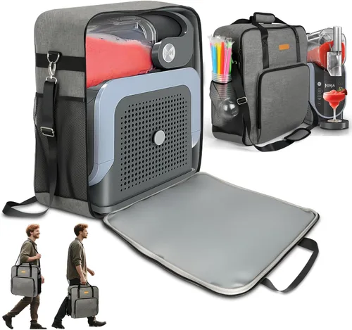 Miniatura 10 de Bolsa de transporte para máquina de granizado Ninja FS301/FS301C/FS299/FS300 – Bog portátil de viaje al aire libre, bolsillo grande para accesorios
