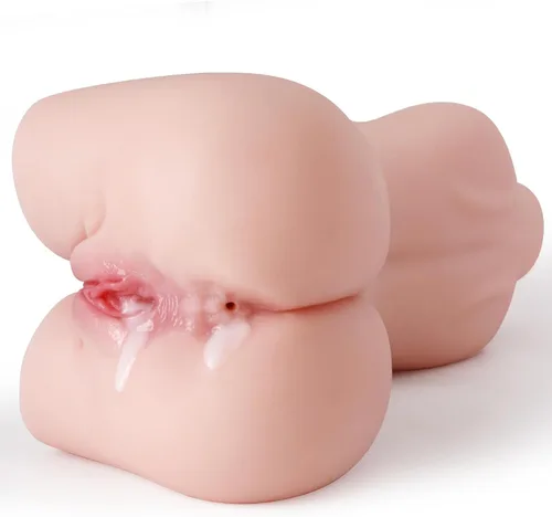 Miniatura 3 de Torso de Muñeca Sexual Portátil de 7.7 Libras Juguetes Sexuales para Adultos para Hombres 2 Canales con Vagina y Ano Masturbador Masculino 3 en 1