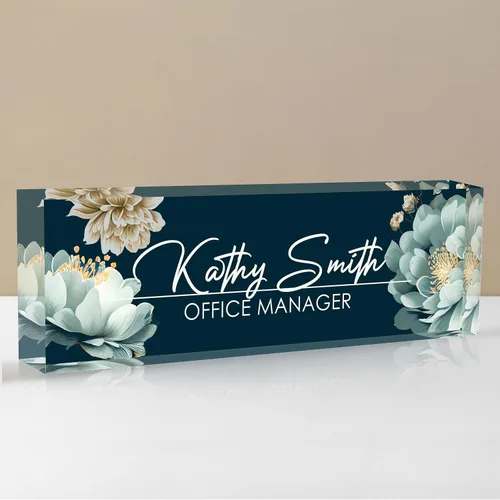 Miniatura 47 de Placa de nombre personalizada para escritorio, placa de nombre de escritorio personalizada, placa de nombre acrílica, accesorios de escritorio