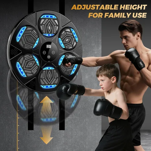 Miniatura 7 de LOLBOX Music Boxing Machine for Adults & Kids - Smart Punching Machine with Boxing Gloves, Wall Boxing Punching Pad for Home, Office, Gym