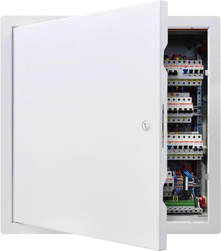Miniatura 16 de VEVOR Panel de acceso para paneles de yeso, puerta de acceso de acero galvanizado de 13.3 x 13.3 pulgadas, panel de servicio con bisagras de fácil