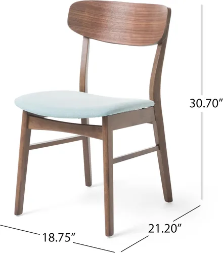 Miniatura 2 de Christopher Knight Home Lucious - Juego de comedor rectangular de 50 pulgadas, juego de 5 piezas, nogal natural y menta