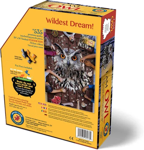 Miniatura 3 de Madd Capp Rompecabezas - Yo soy búho - 550 piezas - Rompecabezas en forma de animal