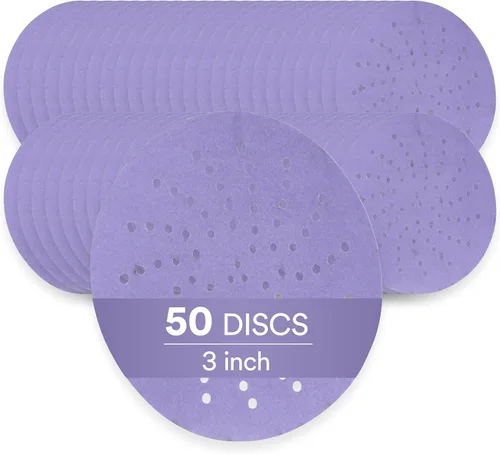 Miniatura 11 de 3M Cubitron II Hookit - Disco abrasivo de lijado limpio 31361, 3 pulgadas, grado 80+, paquete de 50 discos, prácticamente libre de polvo, alto