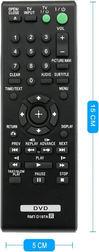 Miniatura 3 de RMT-D197A Mando a distancia de repuesto apto para reproductor de DVD Sony DVP-SR510H DVP-SR210P DVP-SR510 DVP-SR210 DVP-SR201P DVP-SR405P RMTD197A