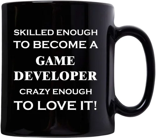 Miniatura 2 de Gifts Idea for Skilled Game Developer Designer Mug Coffee Tea Cup Black Ceramic 11oz - Video Gaming Design Dev Team Development Funny Cute Gag