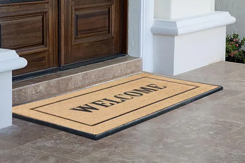 Miniatura 100 de A1HC Tapete para Puerta de Fibra de Coco Natural y Caucho, 30"x48" – Grueso, Duradero, Resistente, Anti-Desprendimiento, Resistente a