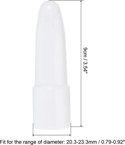 Miniatura 2 de PATIKIL Tapas difusoras de linterna, 4 piezas de plástico de policarbonato resistente al desgaste, varita de señal de linterna, color blanco