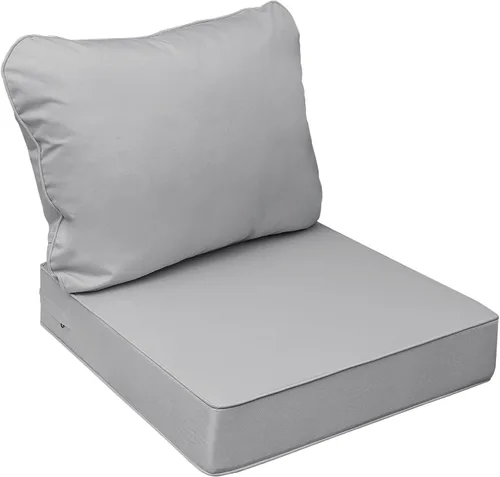Miniatura 56 de AAAAAcessories Cojines de asiento para exteriores, resistentes a la decoloración, cojines de repuesto impermeables para muebles de patio, 21 x 21 x