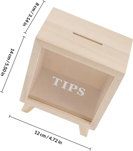 Miniatura 2 de Ipetboom Alcancía para niños, alcancía transparente para niños, tarro de ahorro, caja de dinero, decoración del hogar, tarro cuadrado para dinero