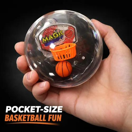 Miniatura 2 de Liberty Imports Paquete de 12 mini baloncesto electrónico de mano para disparar y puntuar juego de aro con luces LED y sonidos, juguetes a granel
