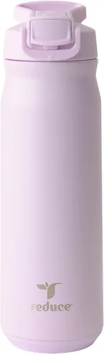 Miniatura 23 de REDUCE Hydrate Pro - Botella de agua aislada de acero inoxidable de 24 onzas, tapa abatible a prueba de fugas, apta para lavavajillas, sin BPA, Negro