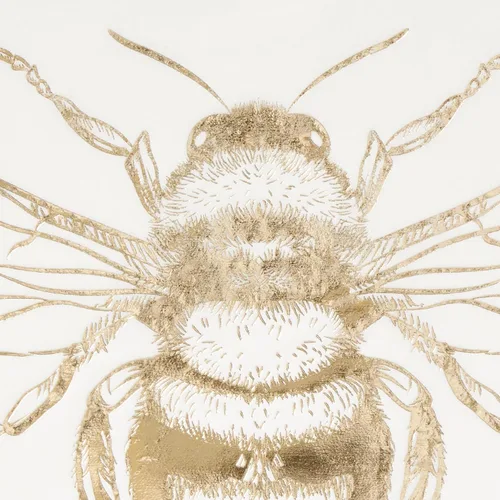 Miniatura 3 de Honecomb Hive - Servilletas de almuerzo troqueladas de lámina dorada, 20 unidades (TW7-25361) (paquete de 2)
