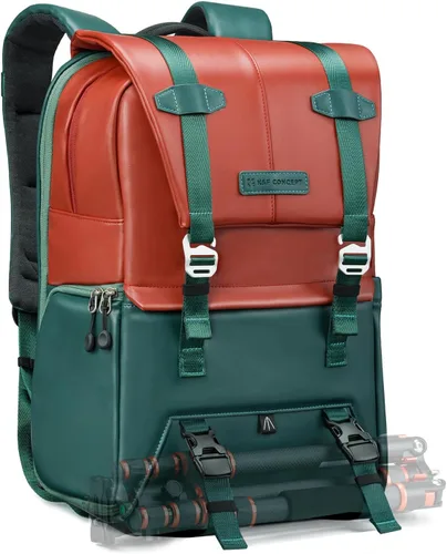 Miniatura 13 de K&F Concept Mochila para Cámara, Bolsas de Cámara para Fotógrafos Cámaras Dslr Compatible con Canon Nikon Sony DJI Mavic Drone, Bolsa de Gran gris