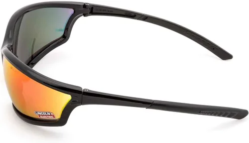 Miniatura 2 de Lincoln Electric Gafas de seguridad para exteriores Lente espejo reflectante Anti arañazos Marco negro K2971-1