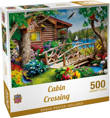 Miniatura 8 de MasterPieces - Rompecabezas de 300 piezas, formas grandes de agarre EZ, cruce de cabina, diversión para adultos, personas mayores, familia, niños