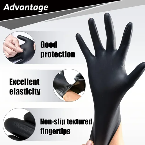 Miniatura 2 de PROMEDIX P Nitrile Disposable Gloves,4mil-100 Count,Gloves Disposable Latex Free,Powder Free for Cooking,Household,Food safe