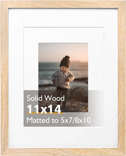 Miniatura 124 de KINLINK 3.5x5 Picture Frame, Ash Black Solid Wood Frame with Plexiglass for Table Top and Wall Mounting, Photo Frame for Horizontal or Vertical