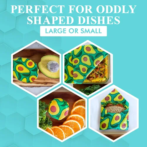 Miniatura 4 de Meli Wraps - Rollo de cera de abeja reutilizable, envolturas de cera de abejas sin residuos para cubrir alimentos, rollo de cocina